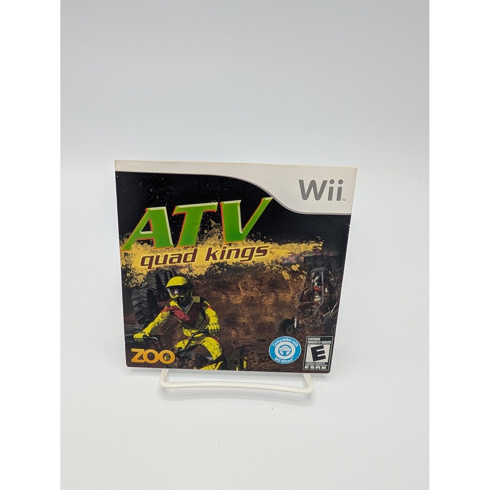 ATV Quad Kings Nintendo Wii Video Game Zoo Games RVL-P-R47E Disc & Sleeve